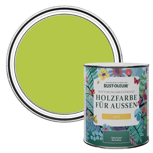 Rust-Oleum Holzfarbe Für Aussen, Wetterschutz, Matt, 750 ml, Limette von Rust-Oleum