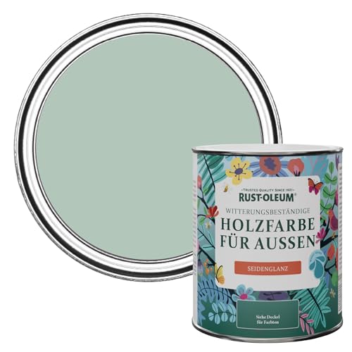 Rust-Oleum Holzfarbe Für Aussen, Wetterschutz, Seidenglanz, 750 ml, Pastellgrün von Rust-Oleum