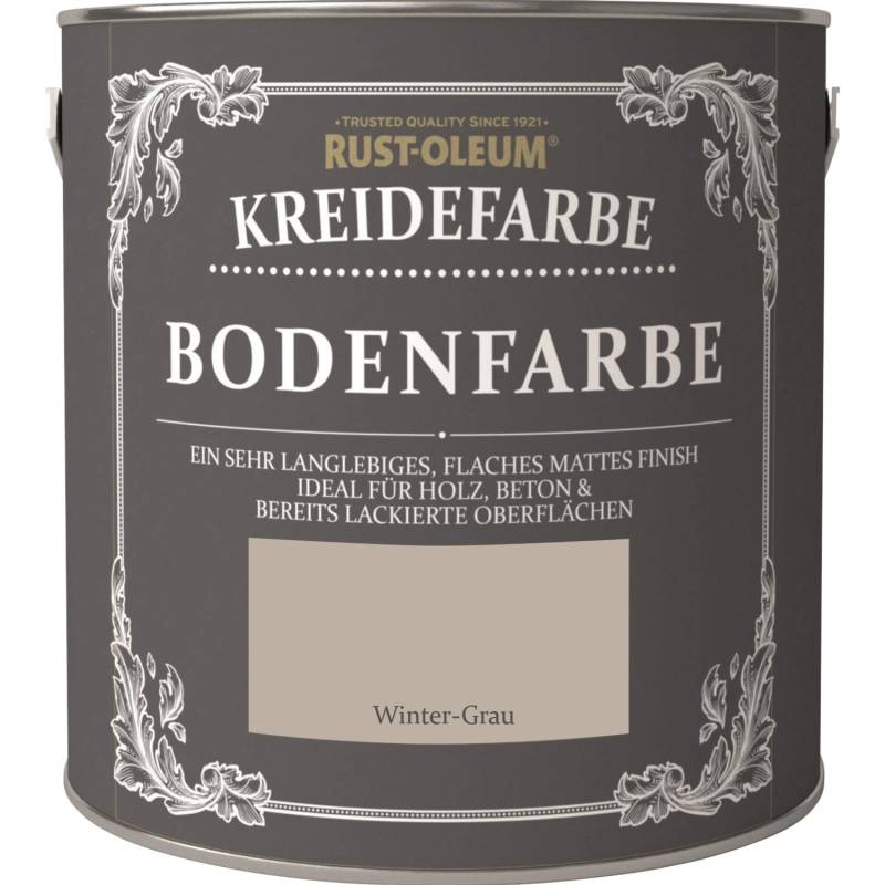 Rust-Oleum Kreide-Bodenfarbe Winter-Grau 2,5 l von Rust-Oleum