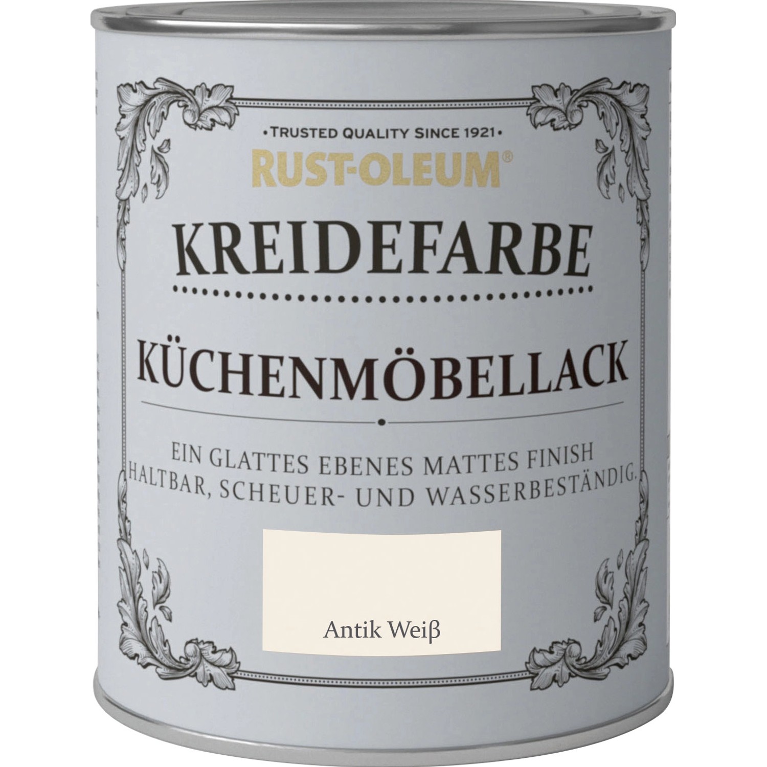 Rust-Oleum Kreidefarbe Küchenmöbellack Antik Weiß matt 750 ml von Rust-Oleum