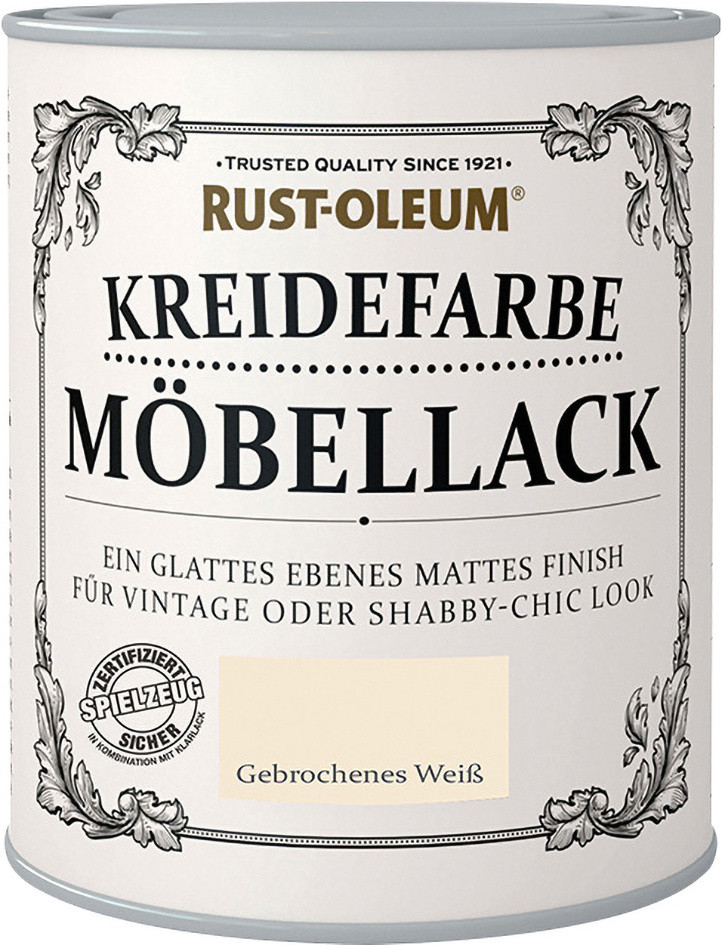 Rust-Oleum Kreidefarbe Möbellack 125 ml gebrochenes weiß von Rust-Oleum