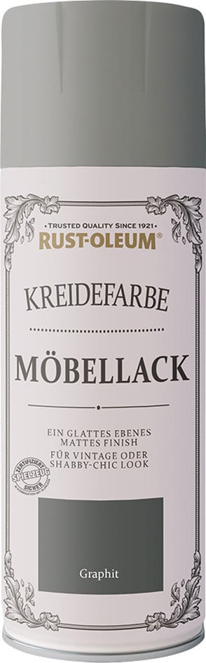 Rust-Oleum Kreidefarbe Möbellack 400 ml graphit von Rust-Oleum