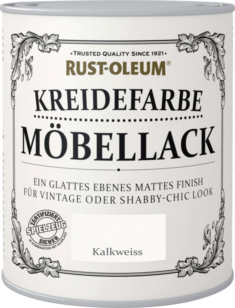 Rust-Oleum Kreidefarbe Möbellack 750 ml kalkweiß von Rust-Oleum
