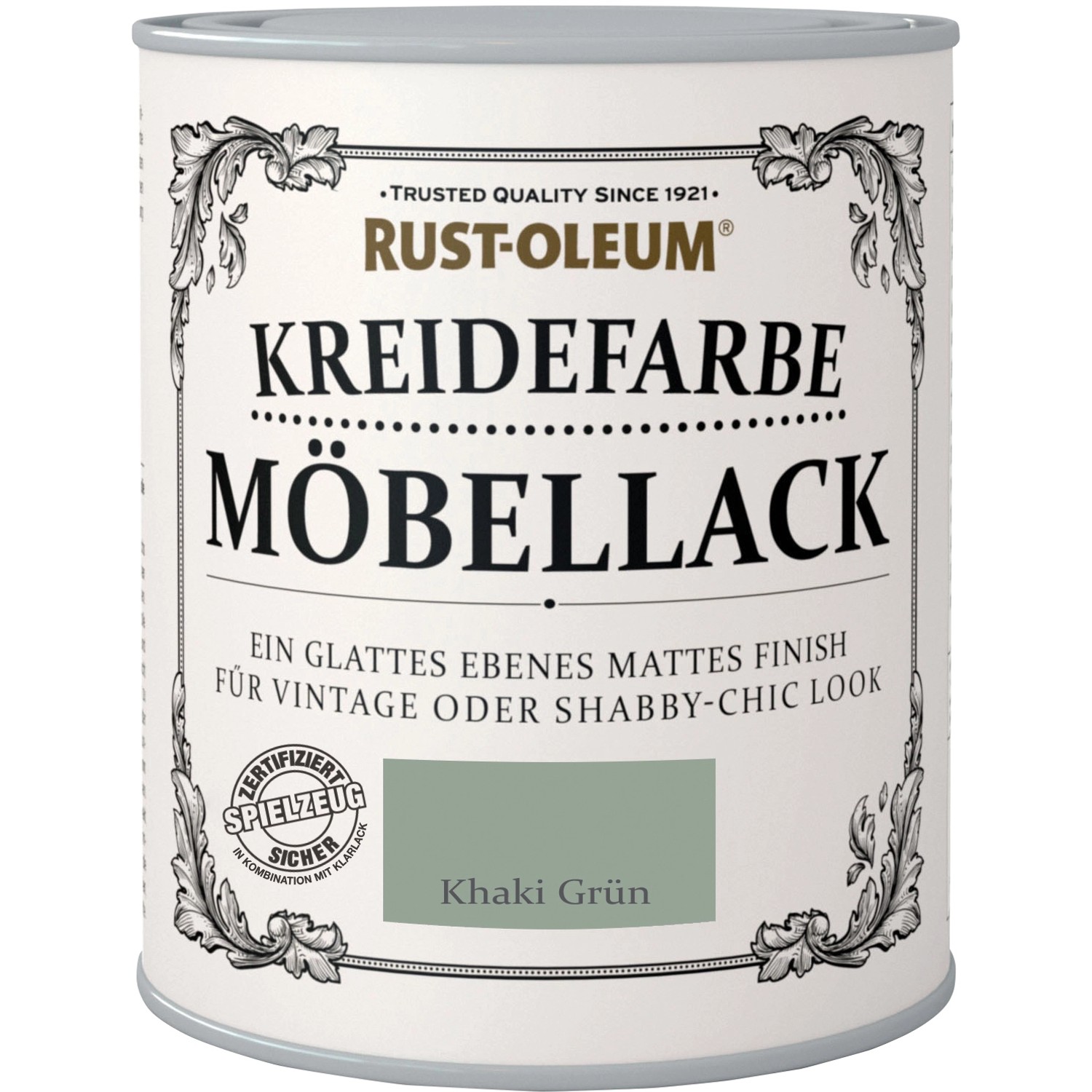 Rust-Oleum Kreidefarbe Möbellack Khaki Grün Matt 750 ml von Rust-Oleum