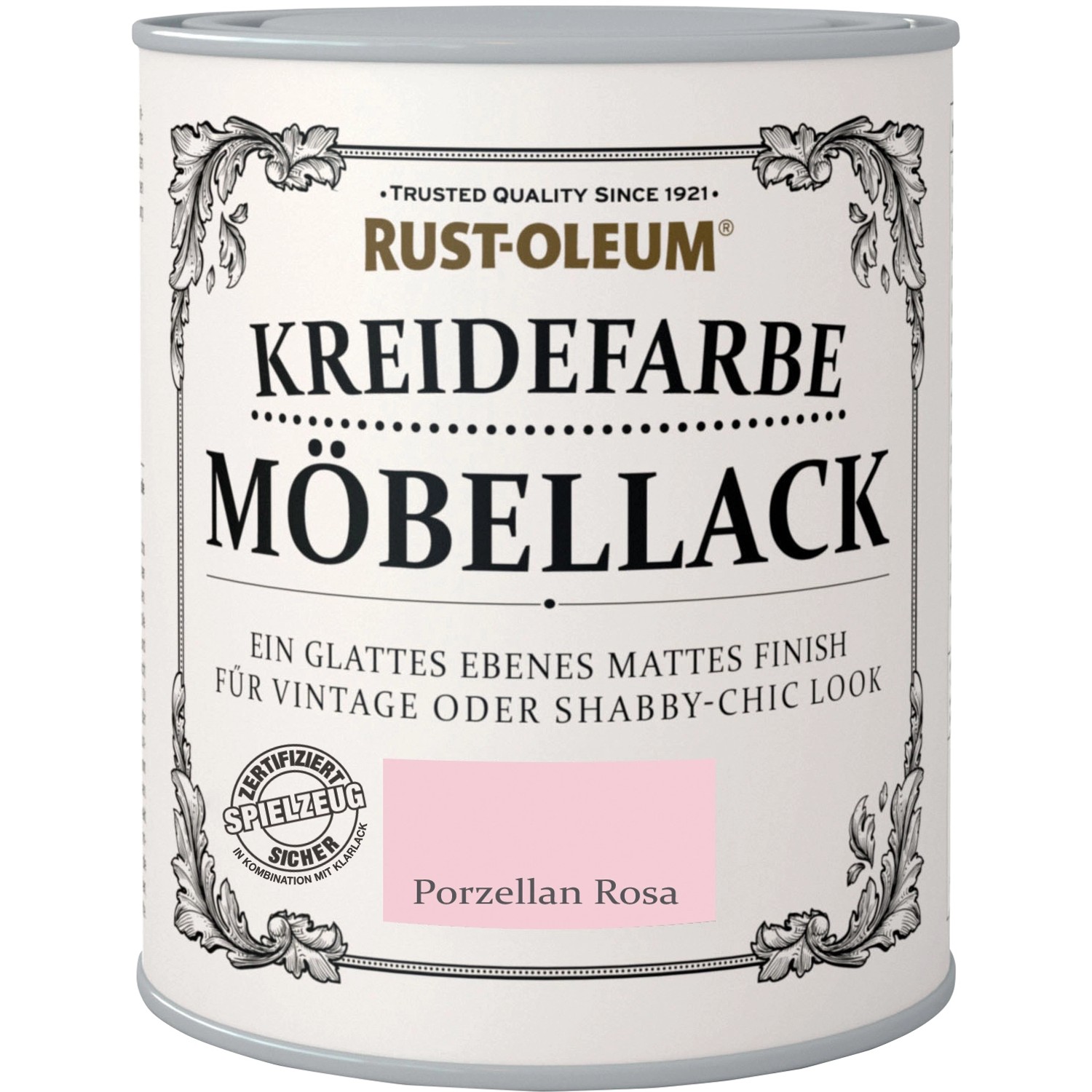 Rust-Oleum Kreidefarbe Möbellack Porzellan Rosa Matt 125 ml von Rust-Oleum