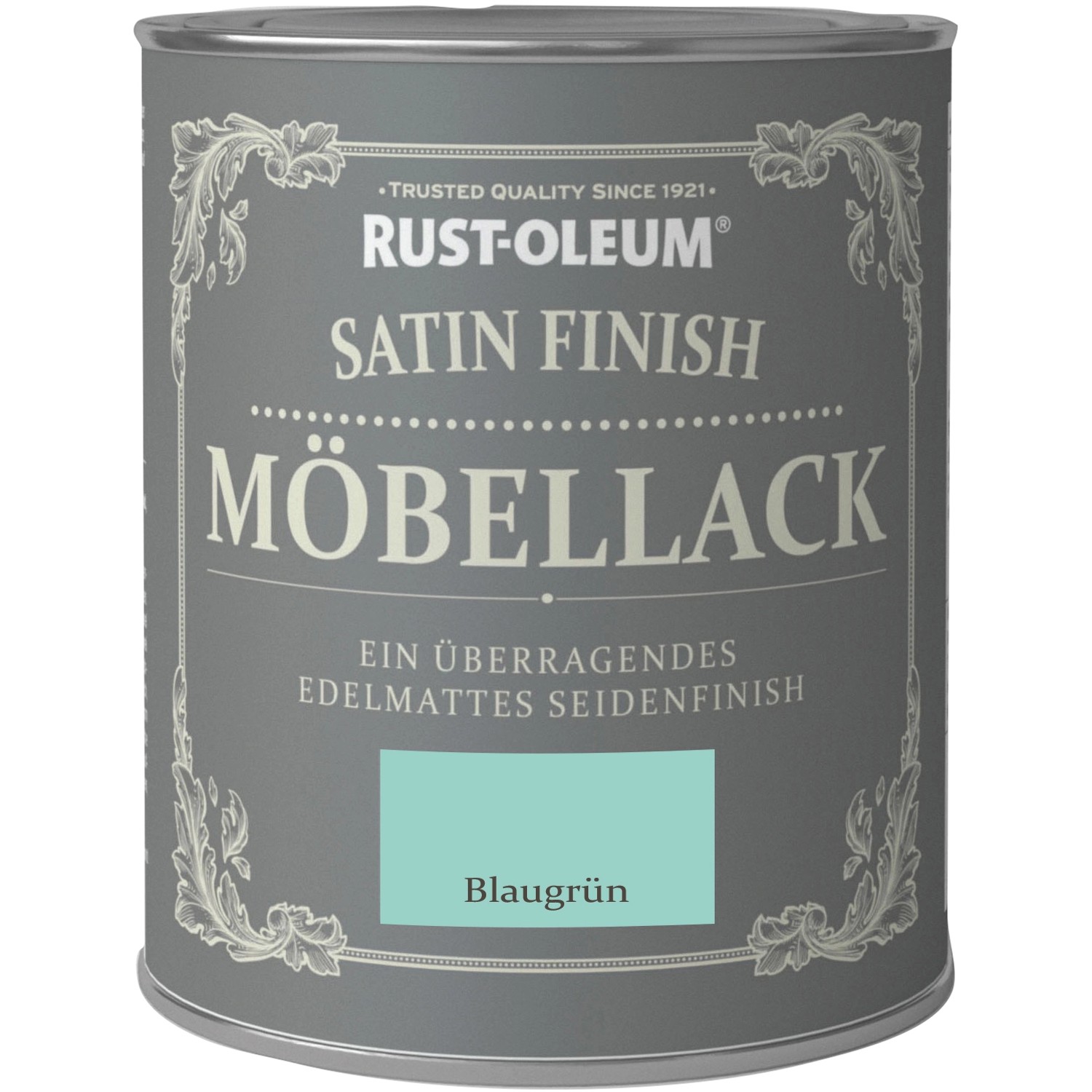 Rust-Oleum Kreidefarbe-Möbellack Satin Finish Blaugrün seidenglänzend 750 ml von Rust-Oleum