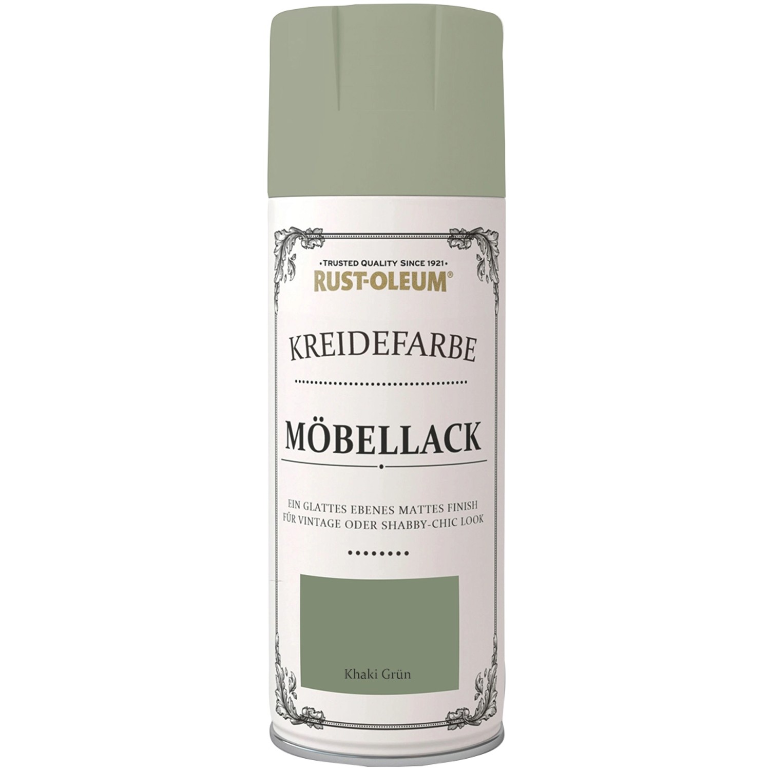 Rust-Oleum Kreidefarbe-Möbellack Sprühfarbe Khakigrün matt 400 ml Rust-Oleum Kreidefarbe-Möbellack Sprühfarbe Khakigrün matt 400 ml von Rust Oleum