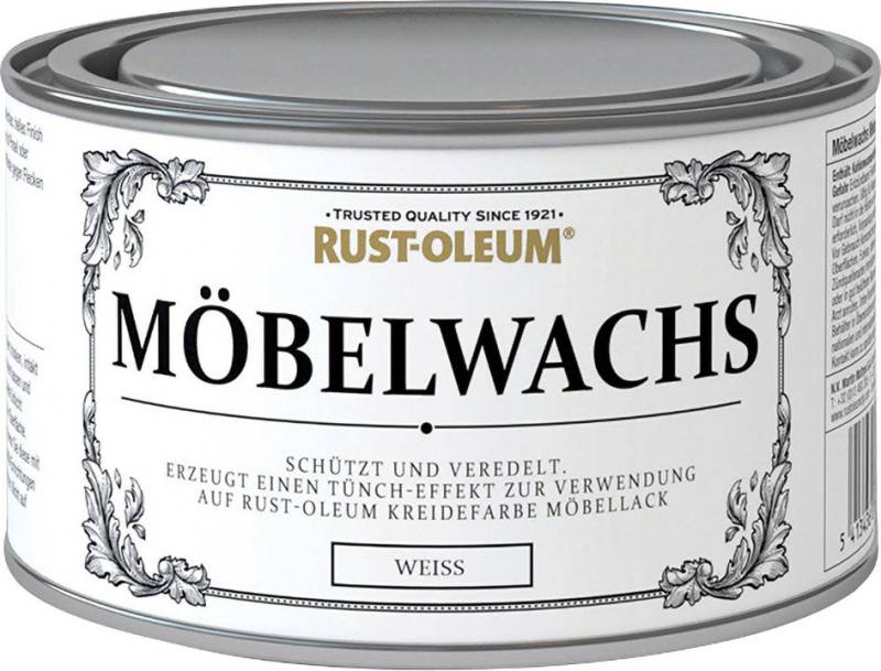 Rust-Oleum Kreidefarbe Möbelwachs 400 ml weiß von Rust-Oleum