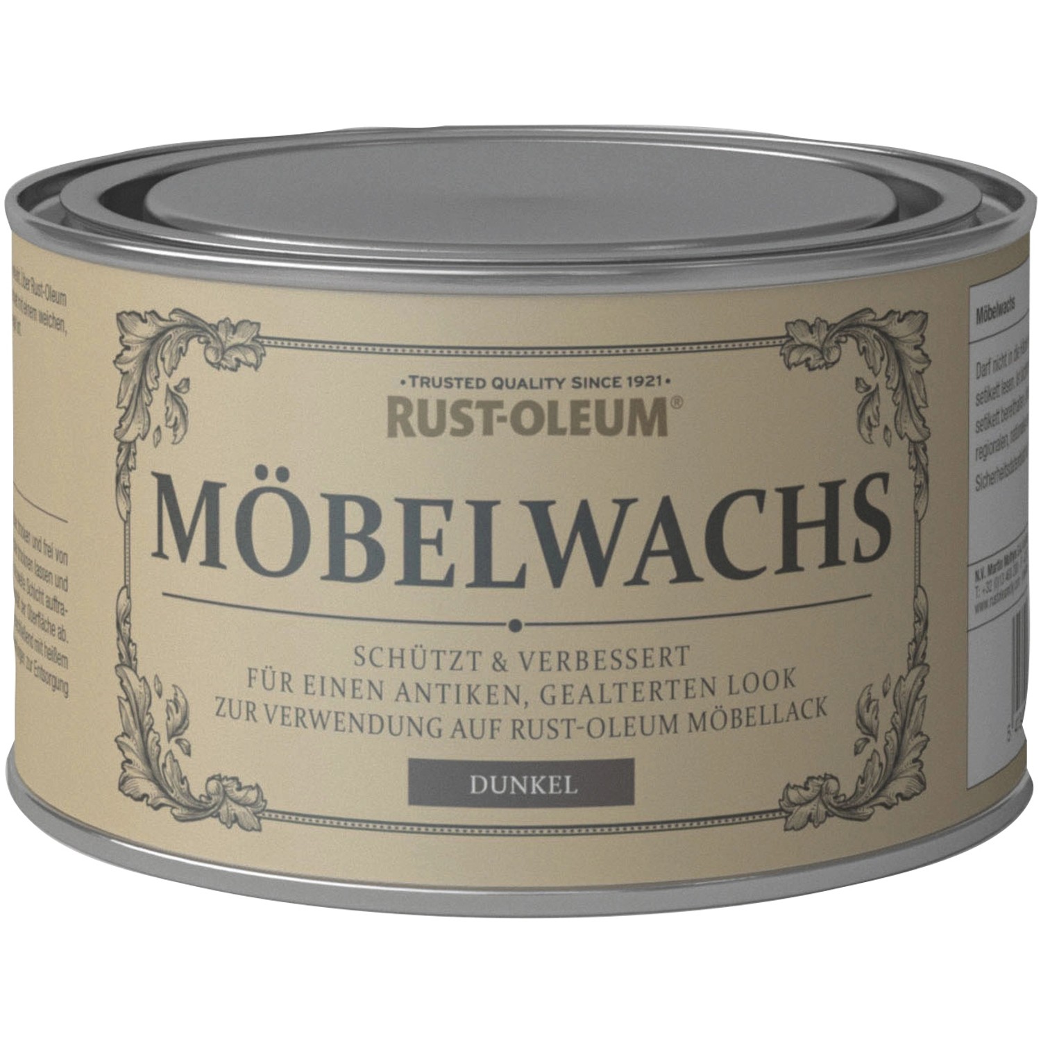 Rust-Oleum Kreidefarbe-Möbelwachs Dunkel matt 400 ml von Rust Oleum