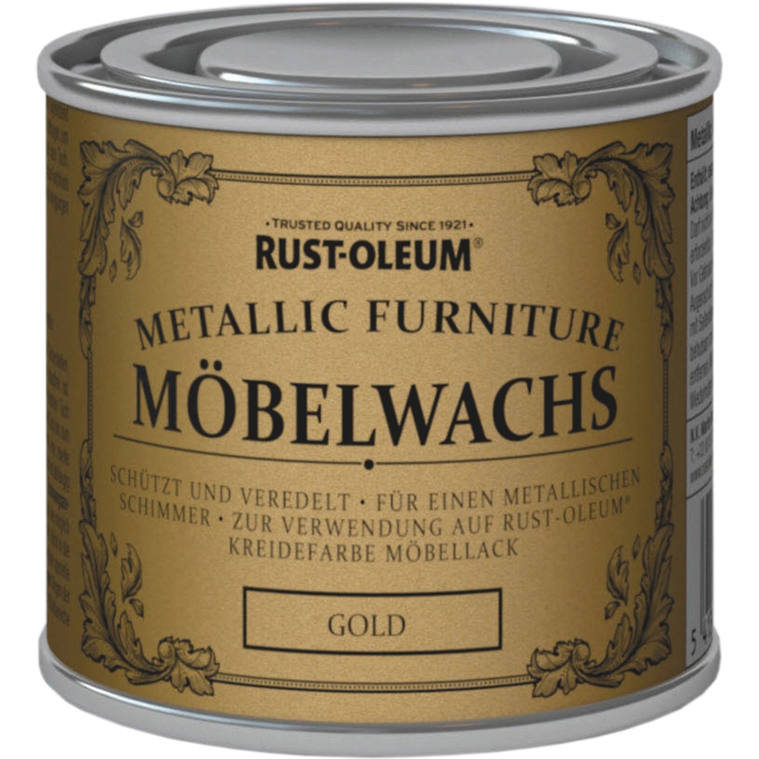 Rust-Oleum Kreidefarbe-Möbelwachs-Politur Metallic-Gold 125 ml von Rust Oleum