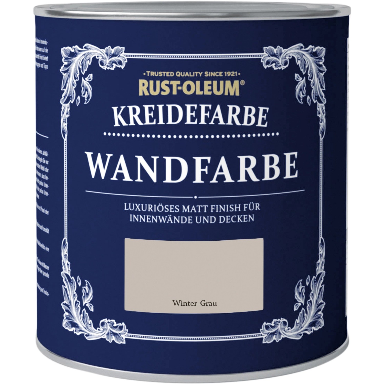 Rust-Oleum Kreidefarbe Wandfarbe Winter-Grau 1 l von Rust-Oleum