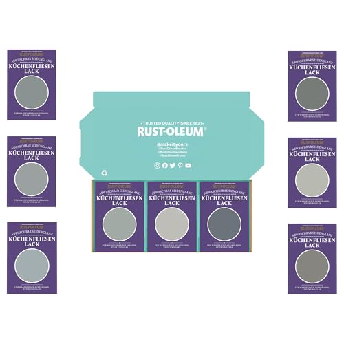 Rust-Oleum Küchenfliesen Testerbox- Gedämpfte Grautöne - Seidenglanz von Rust-Oleum