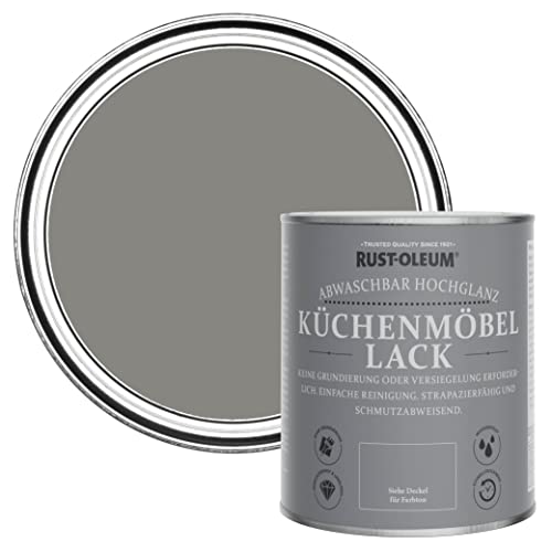 Rust-Oleum Küchenmöbellack im Hochglanz - Finish - Betongrau 750ml von Rust-Oleum