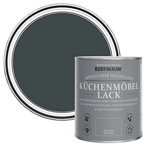 Rust-Oleum Küchenmöbellack im Hochglanz - Finish - Schwarzer Sand 750ml von Rust-Oleum