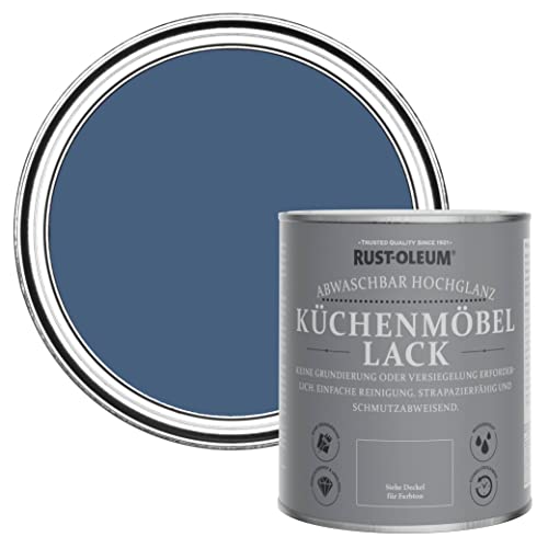 Rust-Oleum Küchenmöbellack im Hochglanz - Finish - Tintenblau 750ml von Rust-Oleum