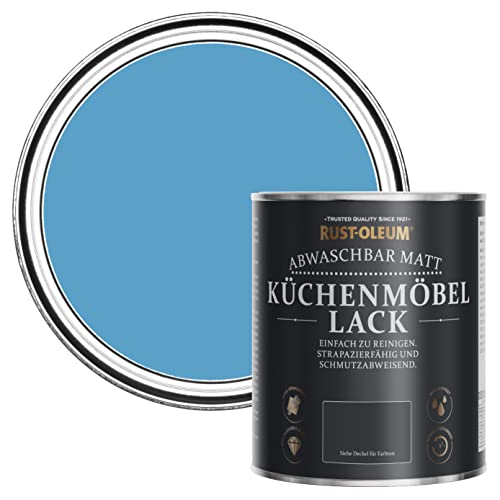 Rust-Oleum Küchenmöbellack in mattem Finish - Azurblau 750ml von Rust-Oleum