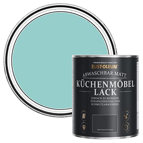 Rust-Oleum Küchenmöbellack in mattem Finish - Grünblau 750ml von Rust-Oleum
