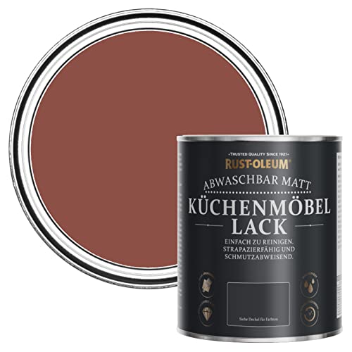 Rust-Oleum Küchenmöbellack in mattem Finish - Ziegelrot 750ml von Rust-Oleum