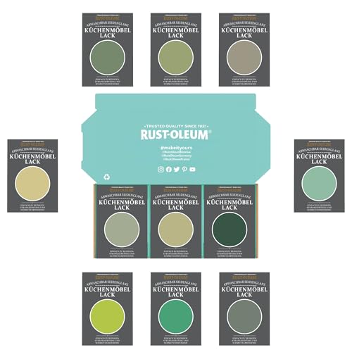Rust-Oleum Küchenschränke Testerbox - Satte Grüntöne - Seidenglanz von Rust-Oleum