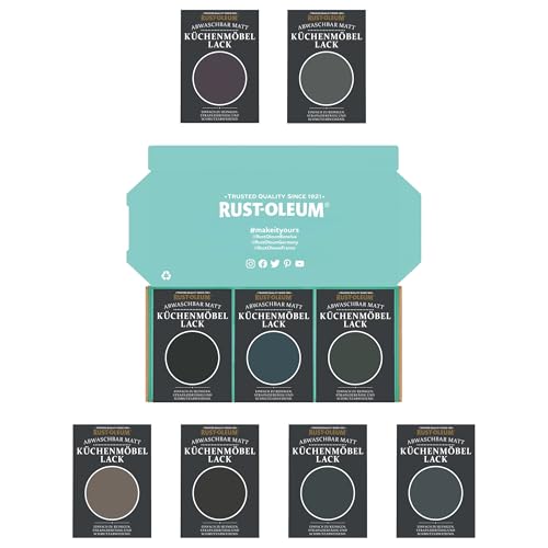 Rust-Oleum Küchenschränke Testerbox - Stimmungsvolle Dunkeltöne - Matt von Rust-Oleum