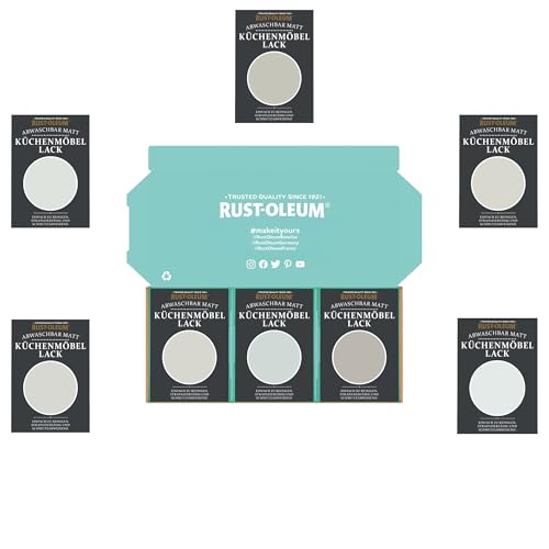 Rust-Oleum Küchenschränke Testerbox - Zarte Grautöne - Matt von Rust-Oleum