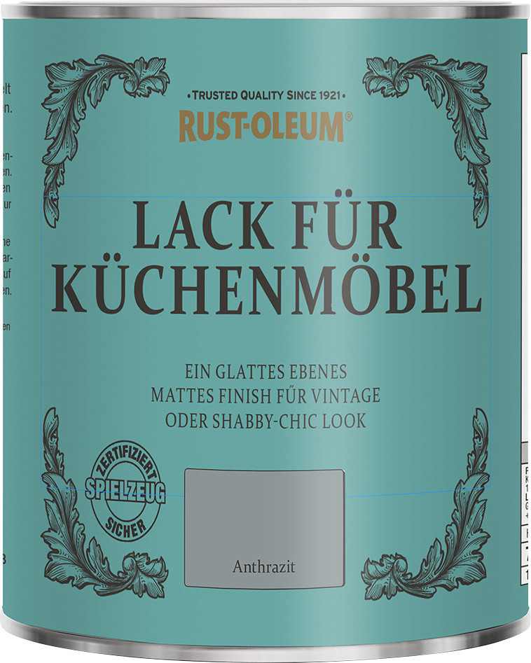 Rust-Oleum Lack für Küchenmöbel 750 ml anthrazit von Rust-Oleum