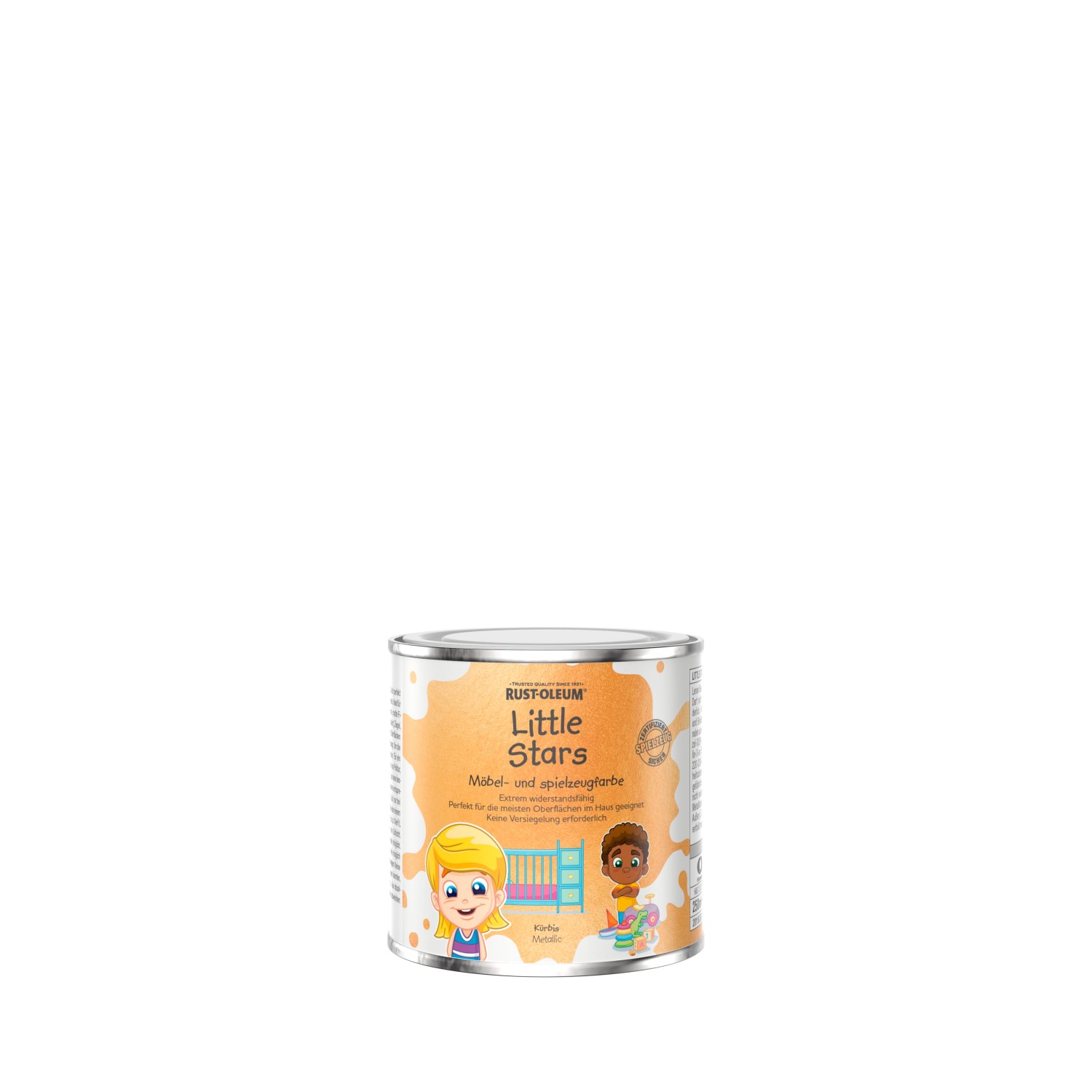 Rust-Oleum Little Stars Möbel- und Spielzeugfarbe Metallic Kürbis 250 ml von Rust-Oleum