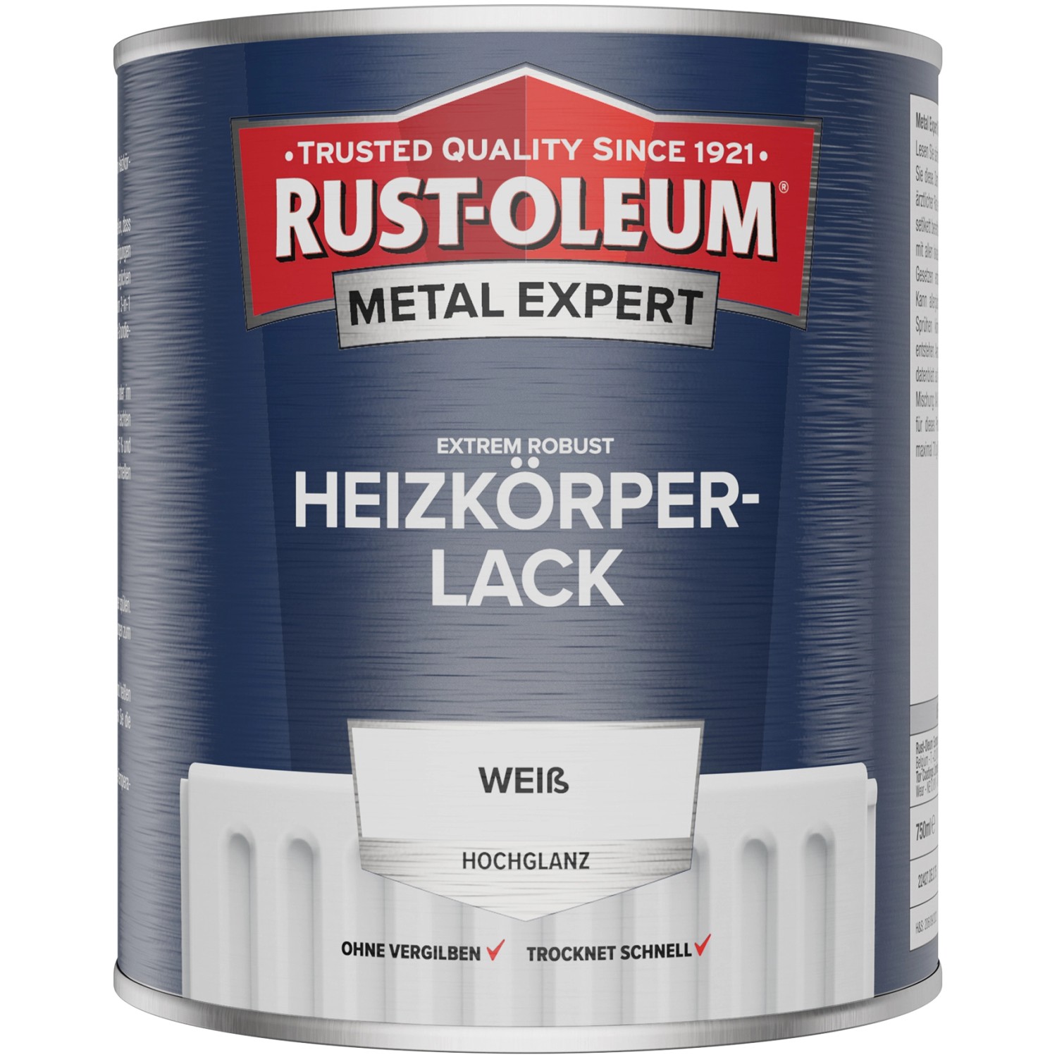 Rust-Oleum Metal Expert Heizkörperlack Hochglanz Weiß 750 ml von Rust-Oleum