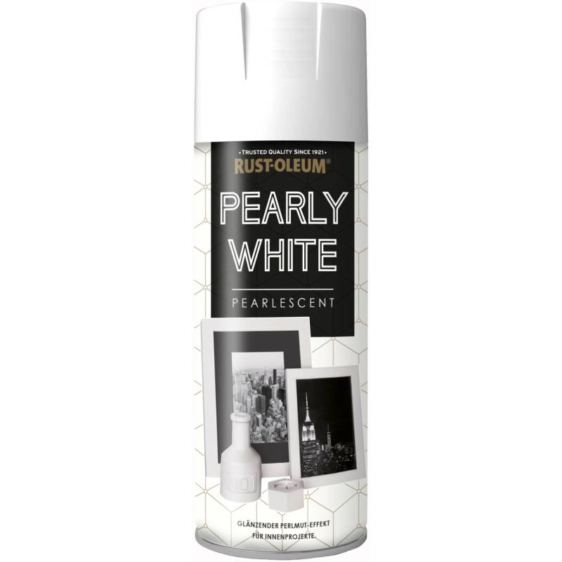 Rust-Oleum Metallic Sprühfarbe Pearly-White 400 ml von Rust-Oleum