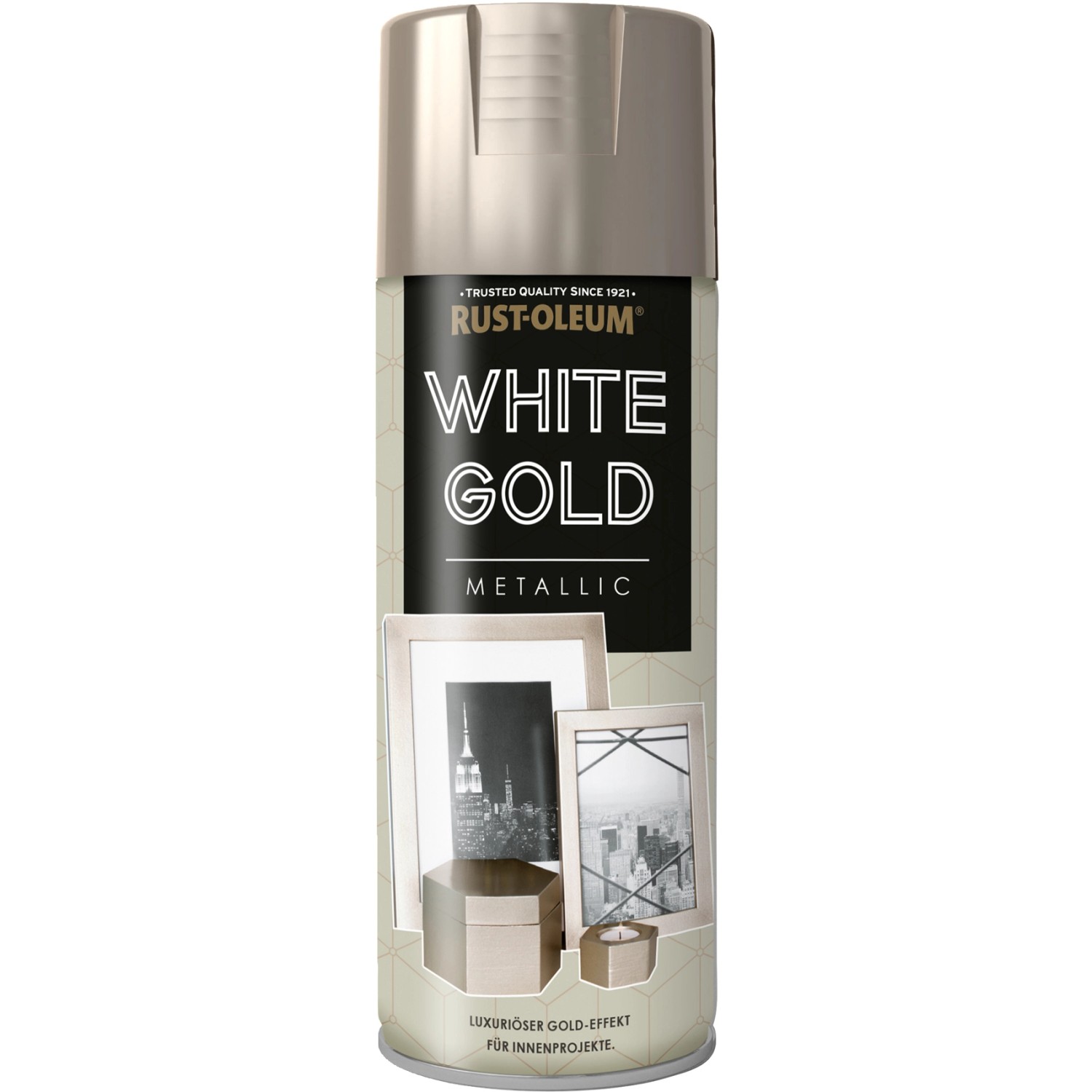 Rust-Oleum Metallic Sprühfarbe White-Gold 400 ml von Rust-Oleum