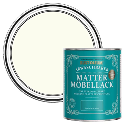 Rust-Oleum Möbel- und Sockelleistenfarbe in mattem Finish -Antik Weiß 750ml von Rust-Oleum
