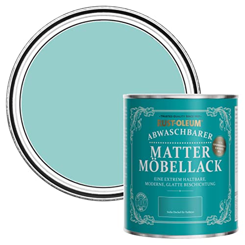 Rust-Oleum Möbel- und Sockelleistenfarbe in mattem Finish -Grünblau 750ml von Rust-Oleum