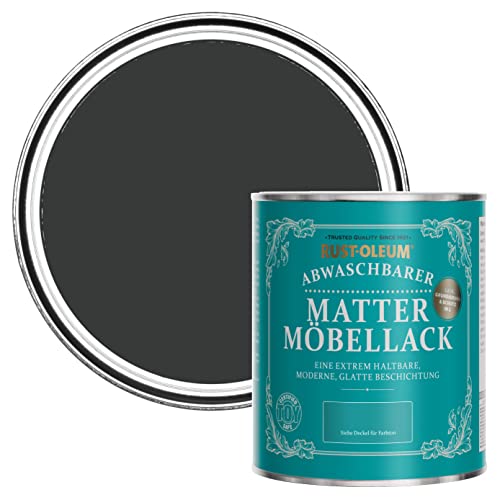 Rust-Oleum Möbel- und Sockelleistenfarbe in mattem Finish -Natürliche Holzkohle 750ml von Rust-Oleum