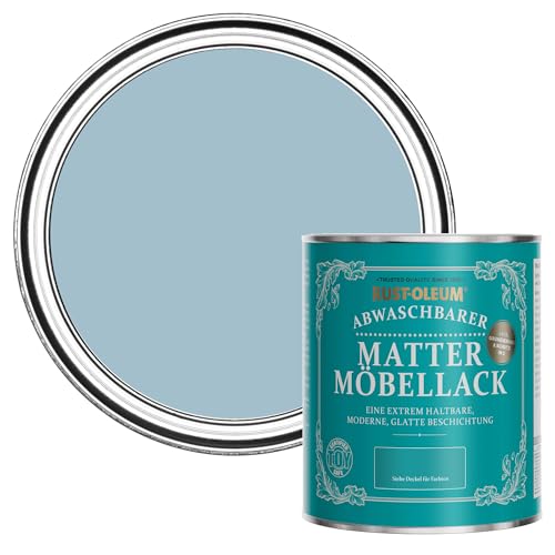 Rust-Oleum Möbel- und Sockelleistenfarbe in mattem Finish -Pozelanblau 750ml von Rust-Oleum