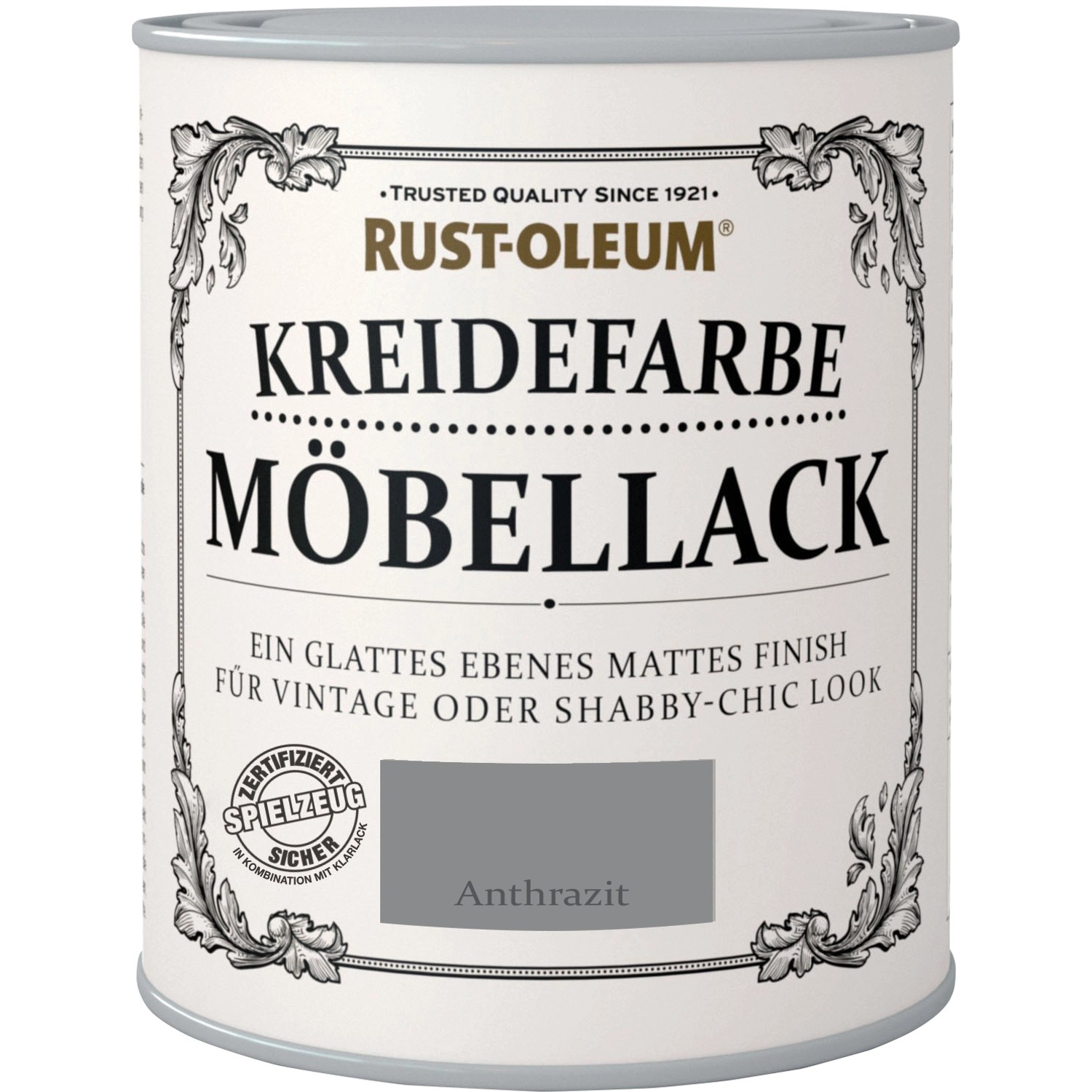 Rust-Oleum Kreidefarbe Möbellack Anthrazit Matt 750 ml von Rust-Oleum