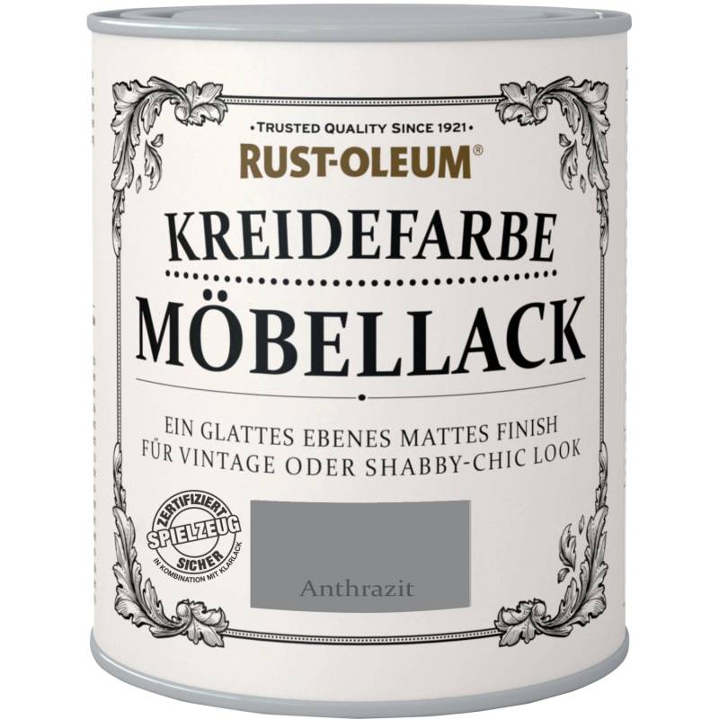 Rust-Oleum Kreidefarbe Möbellack Anthrazit Matt 750 ml von Rust-Oleum