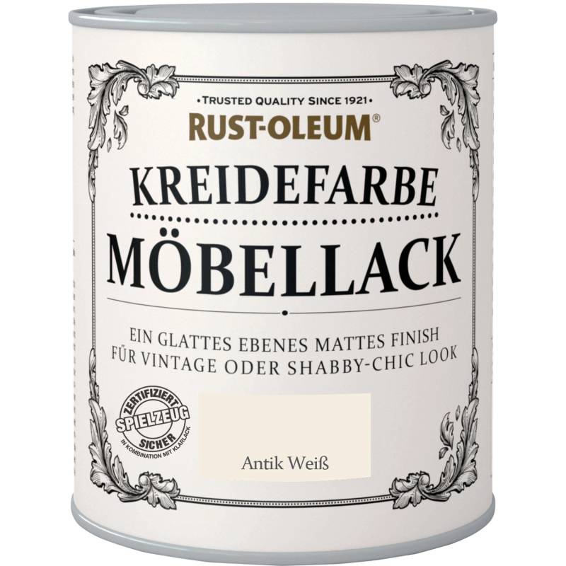 Rust-Oleum Kreidefarbe Möbellack Antikweiß Matt 750 ml von Rust-Oleum