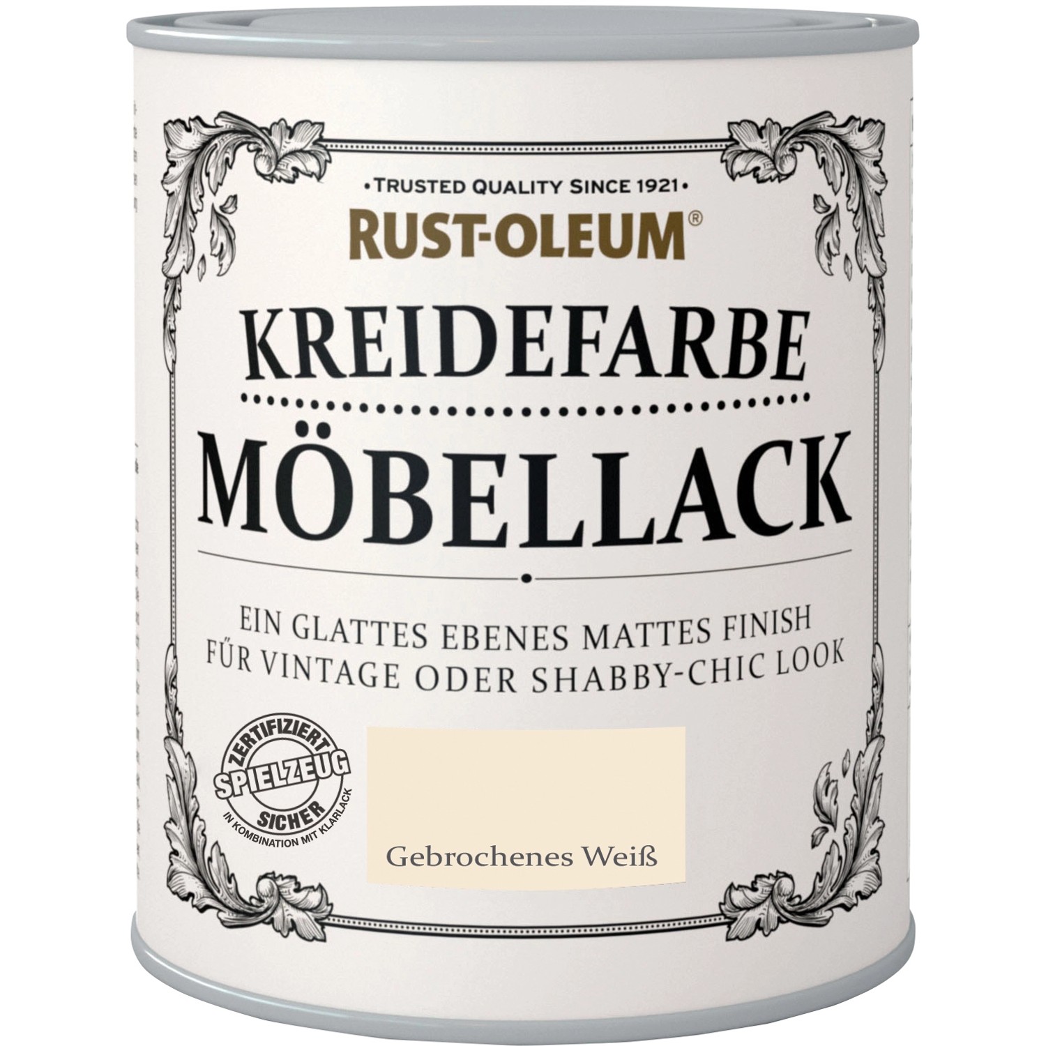 Rust-Oleum Kreidefarbe Möbellack Gebrochenes weiß Matt 750 ml von Rust-Oleum