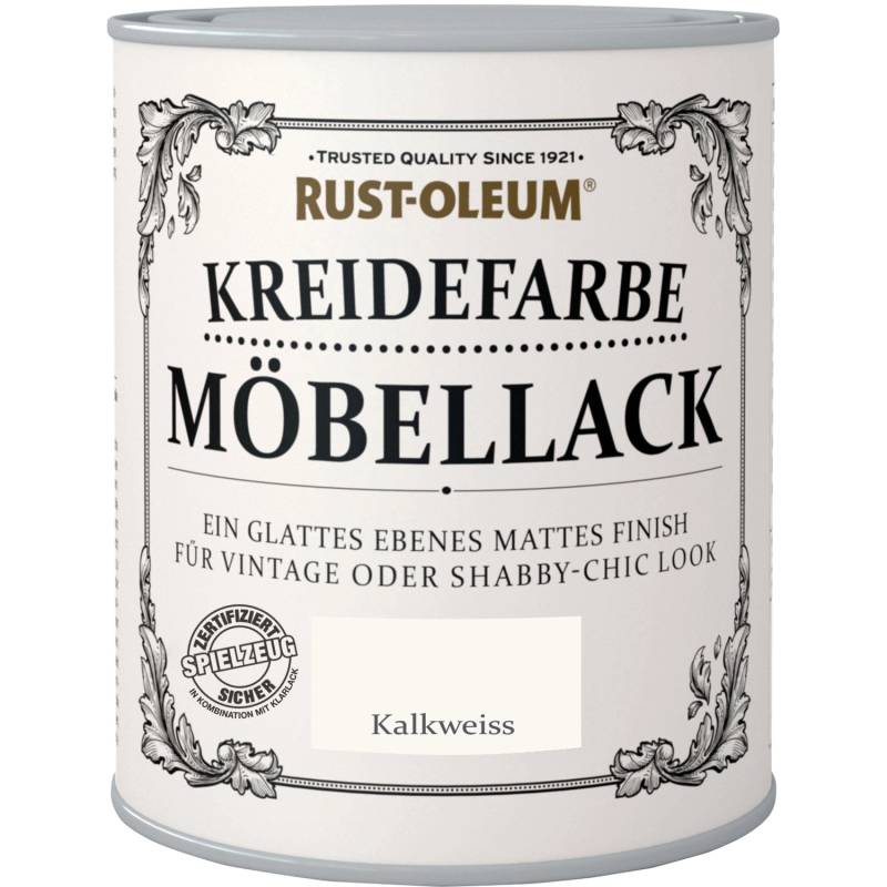 Rust-Oleum Kreidefarbe Möbellack Kalkweiß Matt 750 ml von Rust-Oleum