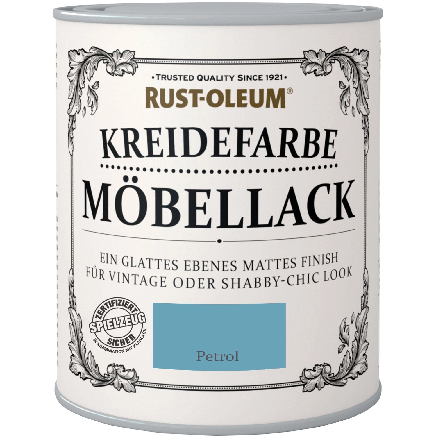 Rust-Oleum Kreidefarbe Möbellack Petrol Matt 750 ml von Rust-Oleum