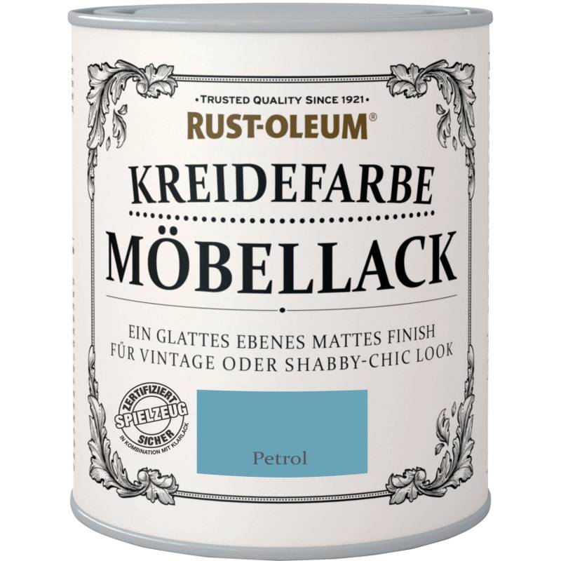 Rust-Oleum Kreidefarbe Möbellack Petrol Matt 750 ml von Rust-Oleum