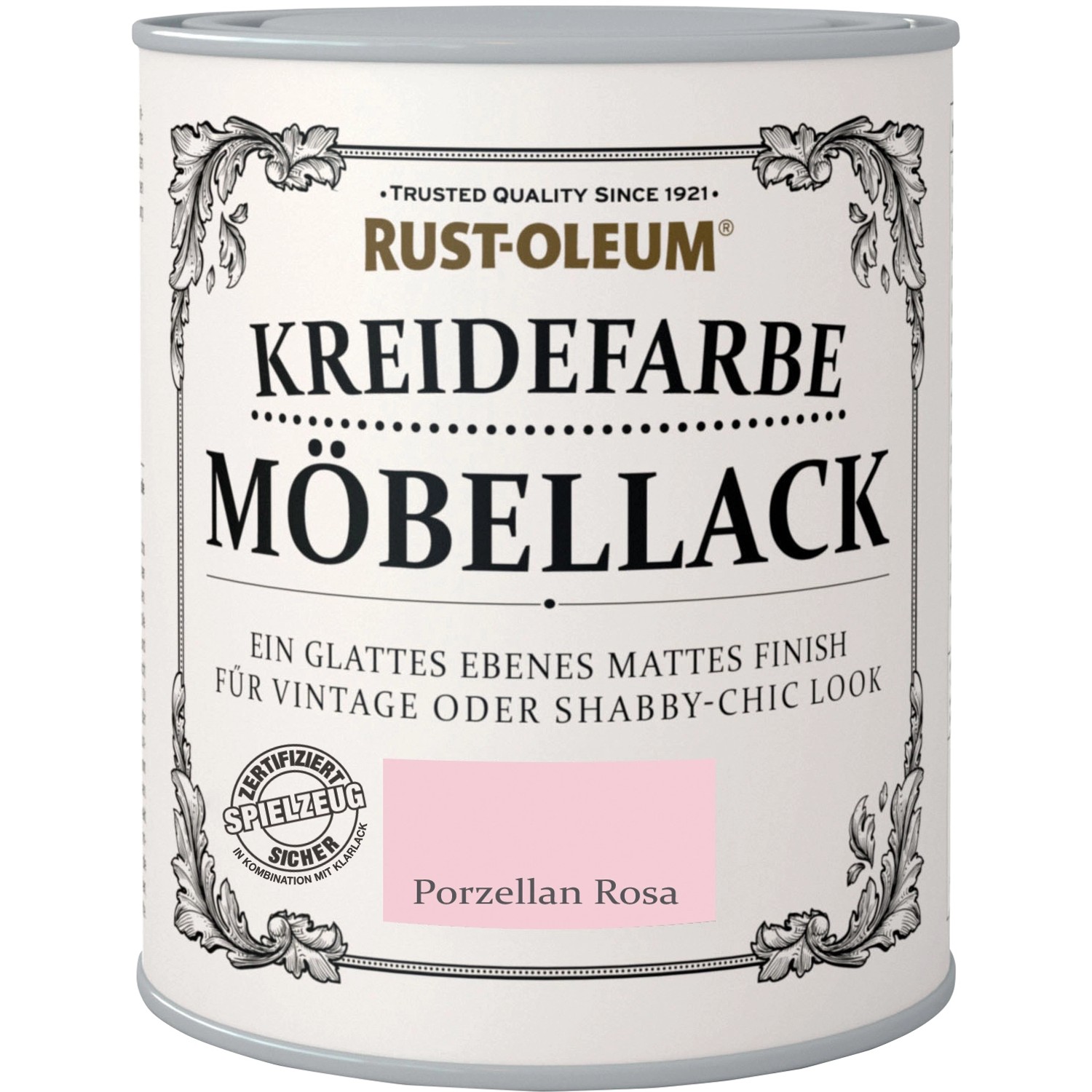 Rust-Oleum Kreidefarbe Möbellack Porzellan Rosa Matt 750 ml von Rust-Oleum