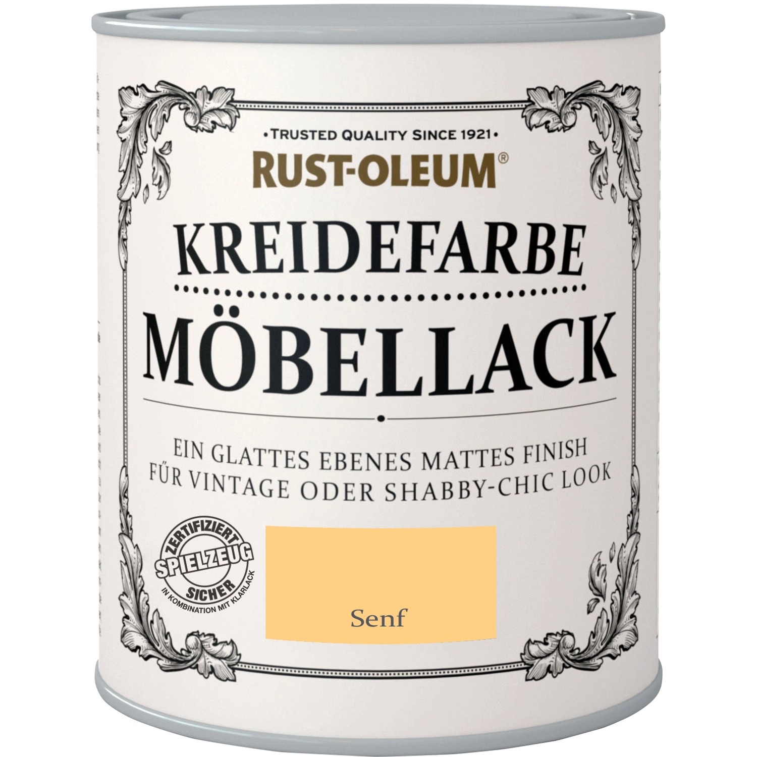 Rust-Oleum Möbellack Kreidefarbe Senf Matt 750 ml von Rust-Oleum