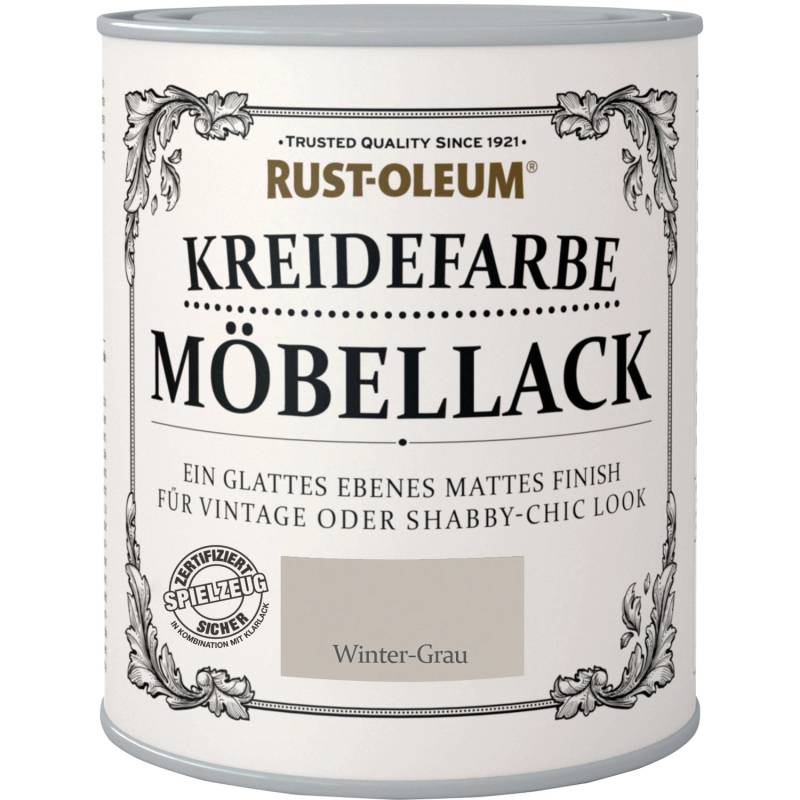 Rust-Oleum Kreidefarbe Möbellack Wintergrau Matt 750 ml von Rust-Oleum