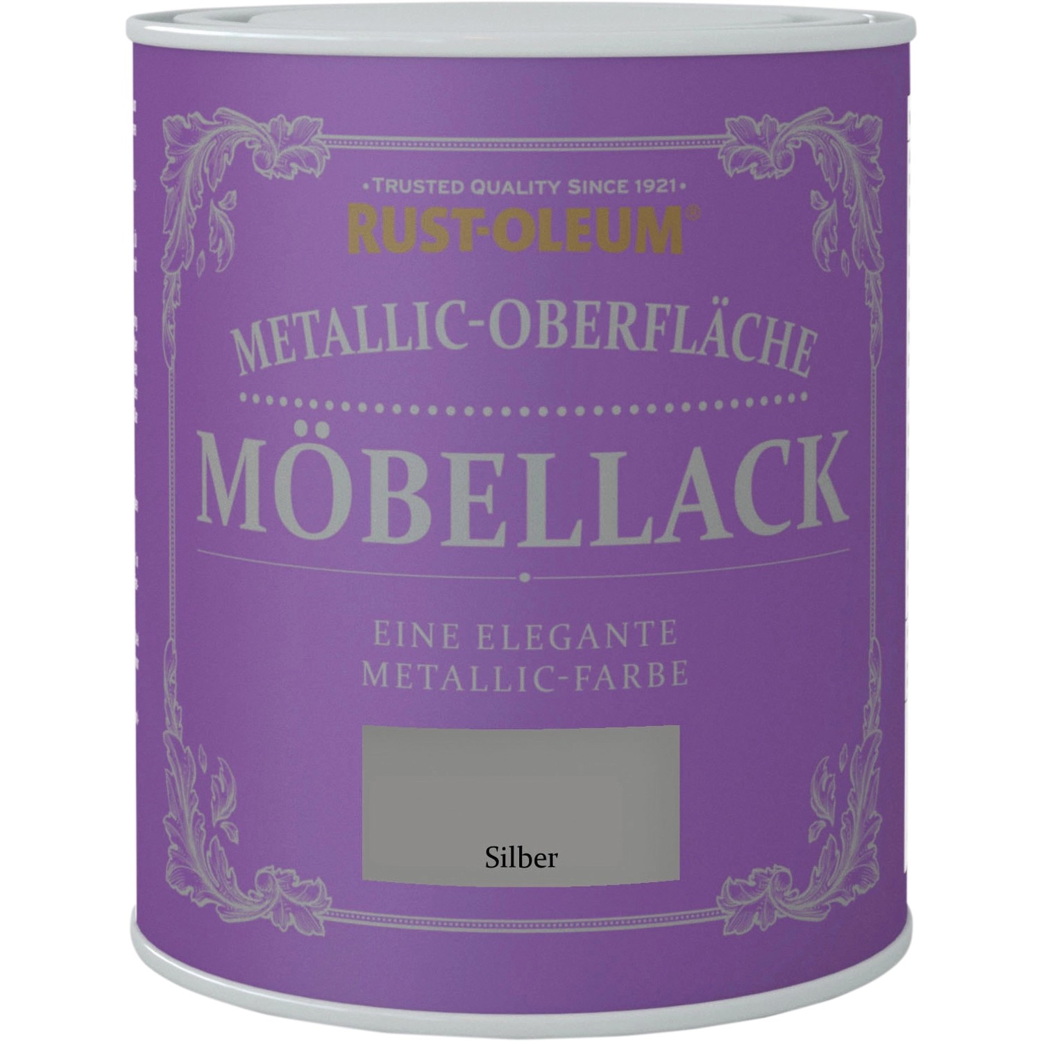 Rust-Oleum Möbellack Metallisch Silber Matt 750 ml von Rust-Oleum