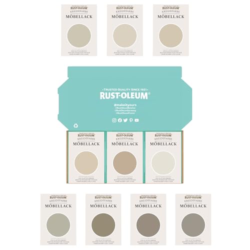 Rust-Oleum Möbellack Testerbox - Ruhige Neutraltöne - Kreidefarbe von Rust-Oleum