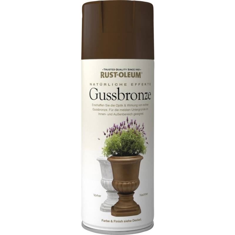 Rust-Oleum Natürliche-Effekte Sprühfarbe Gussbronze 400 ml von Rust-Oleum