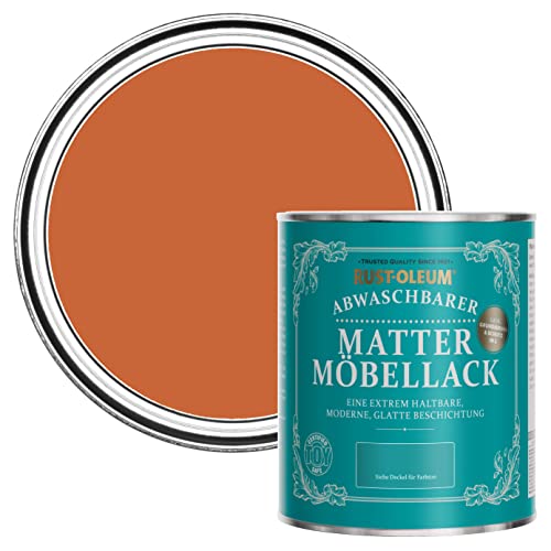 Rust-Oleum Orange Möbel- und Sockelleistenfarbe in mattem Finish - Chai Tee 750ml von Rust-Oleum