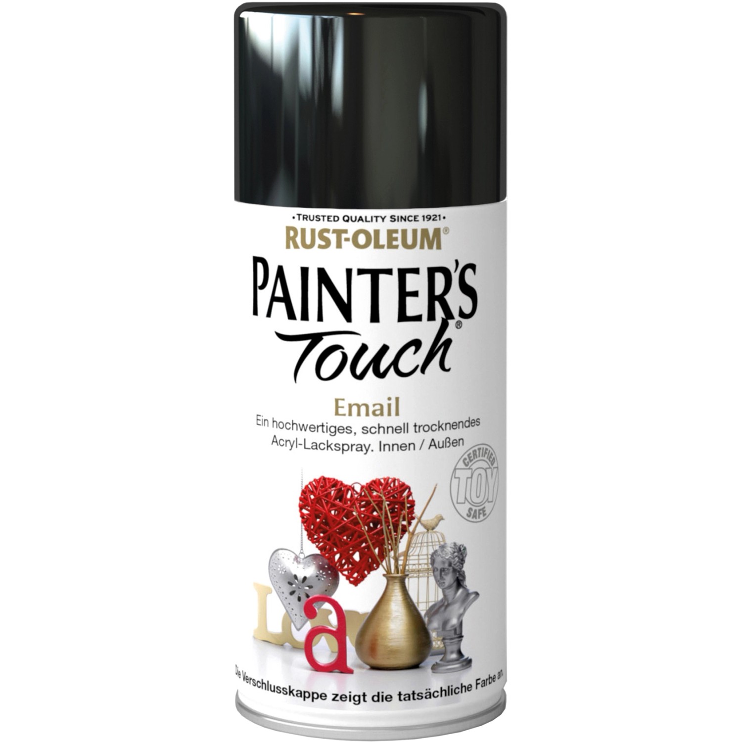 Rust-Oleum Painters Touch Sprühfarbe Schwarz Hochglanz 150 ml von Rust-Oleum