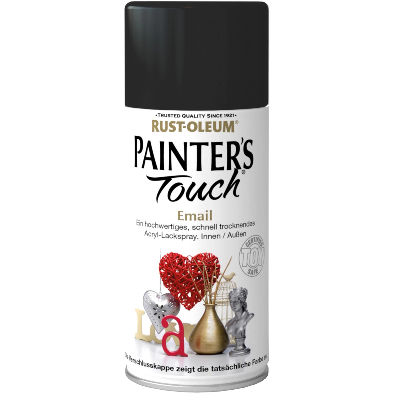 Rust-Oleum Painters Touch Sprühfarbe Schwarz Matt 150 ml von Rust-Oleum